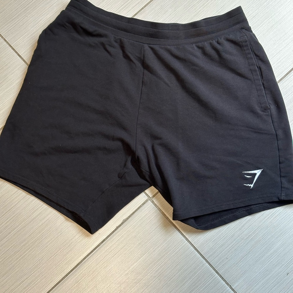 Gymshark Black Athletic Shorts Elastic Waistband